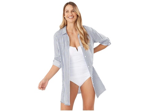 Chambray Stripe Boyfriend Shirt