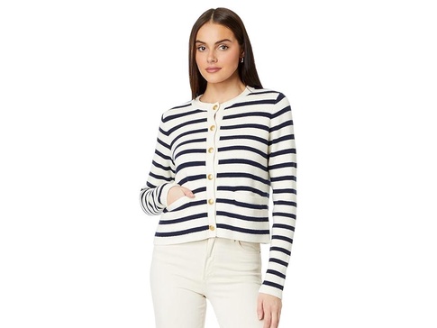 Stripe Crew Cardigan