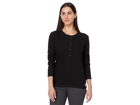 Relaxed Fit Long-Sleeve Ribbed Henley