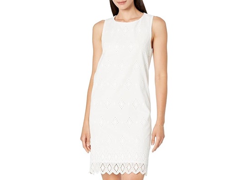 Eyelet Shift Dress