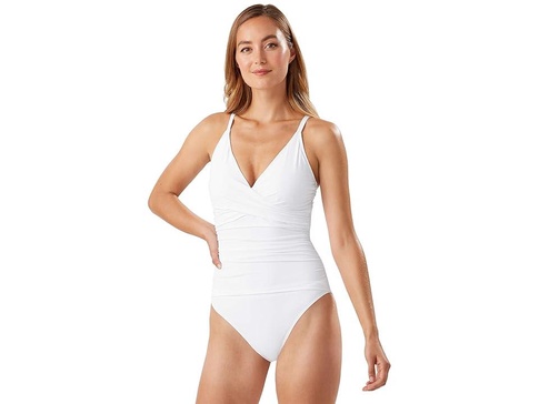 Pearl Over the Shoulder Cross Front One-Piece