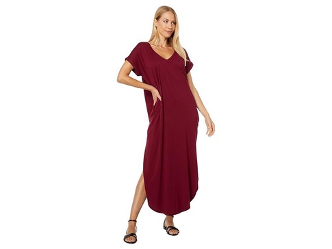 Curved Hem Maxi Dress