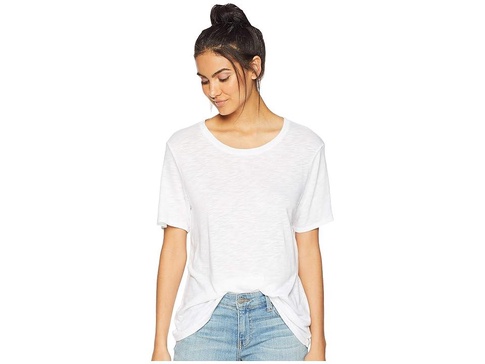 Zoe Short Sleeve Cotton Modal Slub Crew Neck