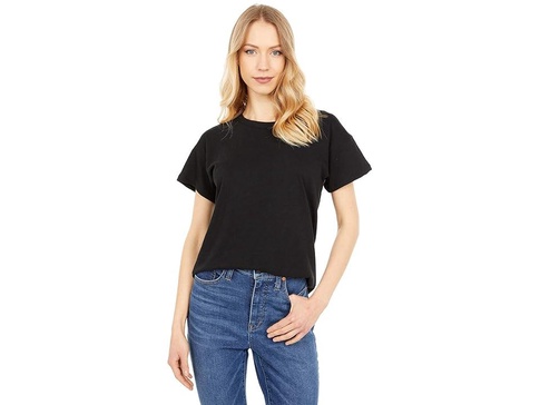 Whisper Cotton Rib-Crewneck Tee