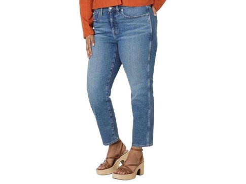 Plus Curvy Stovepipe Jeans in Heathridge Wash