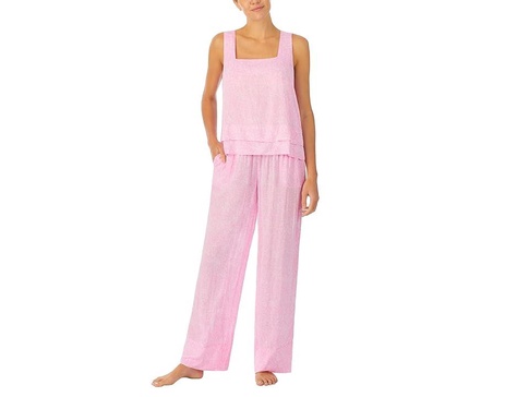 Crop Tank Long Pants PJ Set