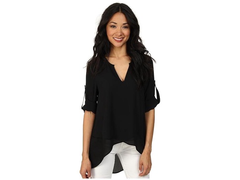 Asymmetrical Hem Wrap Top