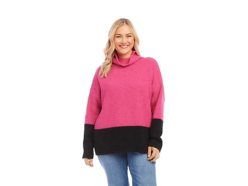 Plus Size Color-Block Sweater