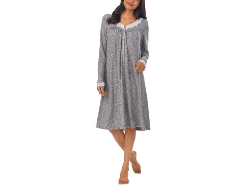 36" Sweater Knit Short Long Sleeve Nightgown