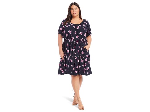 Plus Size Tiered Short Dress