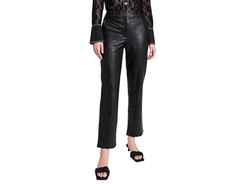 Faux Leather Full-Length Trousers SLG75