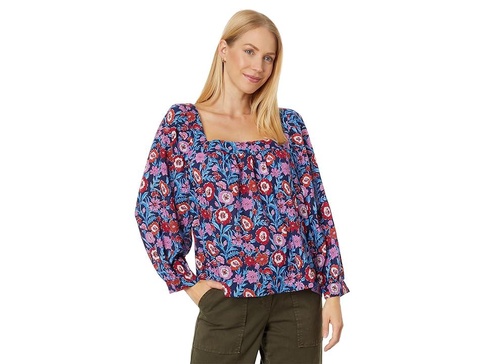 Tisbury Floral Square Neck Top