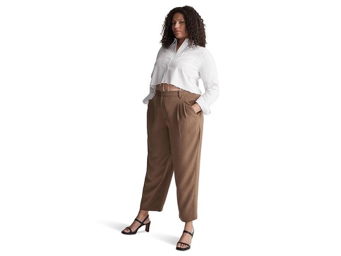 Pleated Tapered-Leg Pants