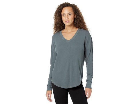 Slub Jersey Long Sleeve V-Neck Tunic