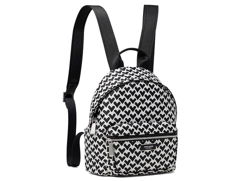 Sam Icon Modernist Hearts Jacquard Fabric Small Backpack