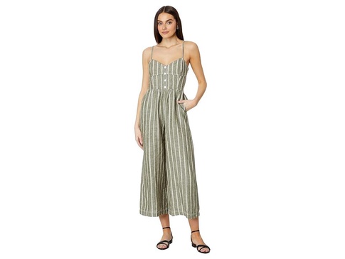 Sleeveless Wide-Leg Jumpsuit in 100% Linen