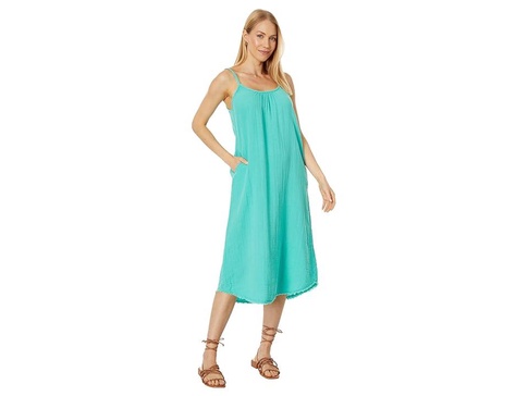 Double Layer Gauze Cami Midi Dress