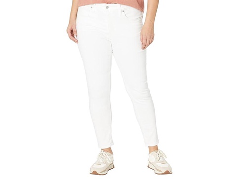 Plus 9" Mid-Rise Crop in Pure White