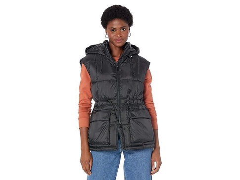 Belted Hooded Puffer Vests