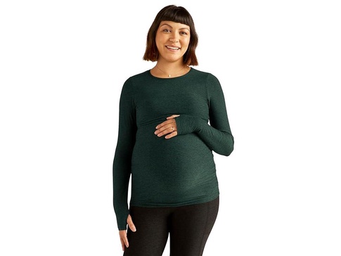 Lightweight Spacedye Maternity Classic Crew Pullover