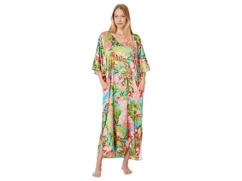 Enchanted Peony - Satin 52" Caftan