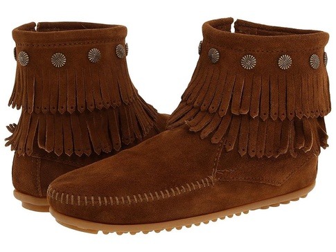 Double Fringe Side Zip Boot