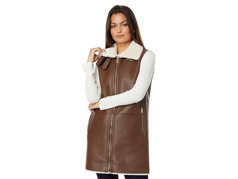 Nappa Faux Shearling Vest