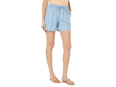 Chambray All Day High-Rise Easy Shorts