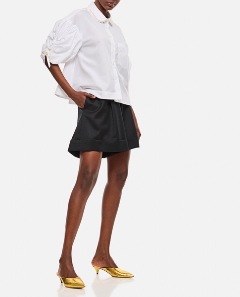 Sculpted Newsboy Shorts W/ Cuff