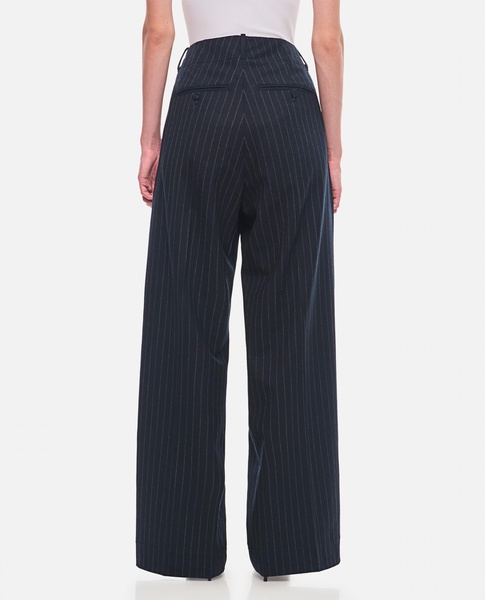 Wide Leg Pinstripe Pants