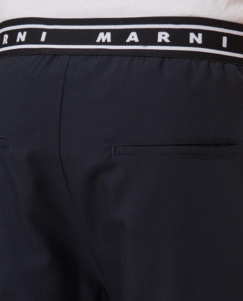 Trousers With Marni Logo Waistband