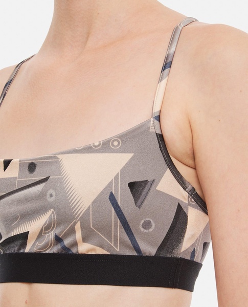 Memphis Bralette With Futuristic Print