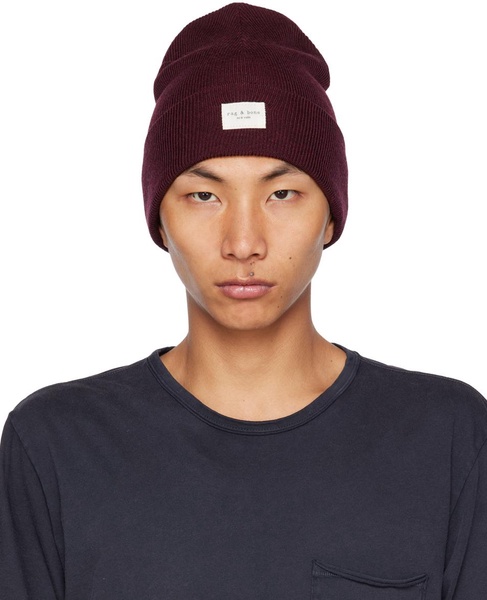 Burgundy Addison Beanie