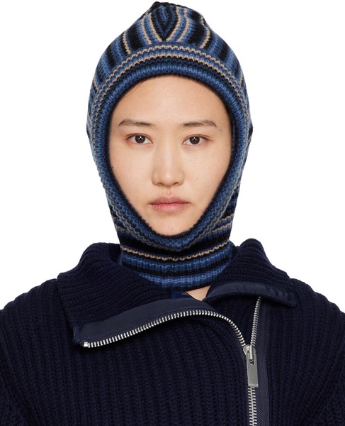 Blue Striped Balaclava