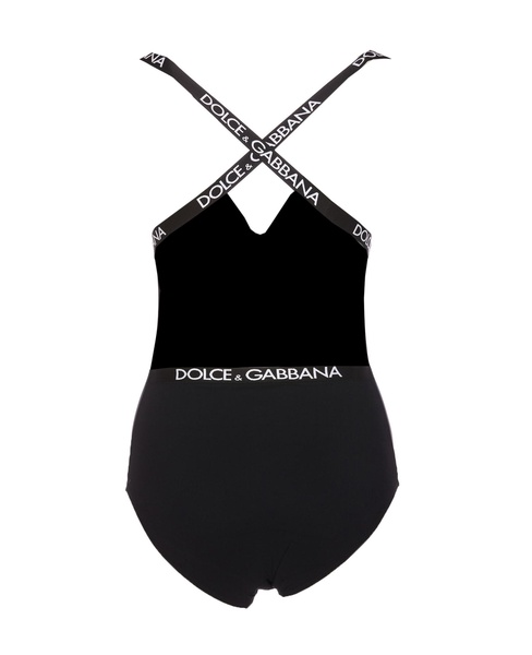 Dolce & Gabbana Logo Band One Piece Swimsuit