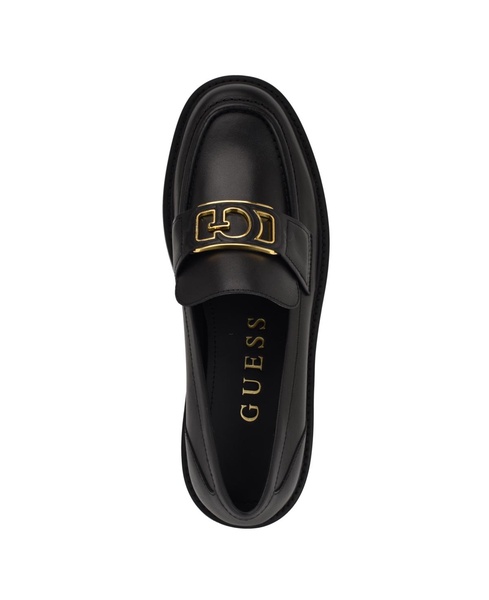 Women's Shuttle Logo Hardware Round Toe Loafers