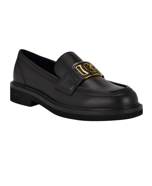 Women's Shuttle Logo Hardware Round Toe Loafers