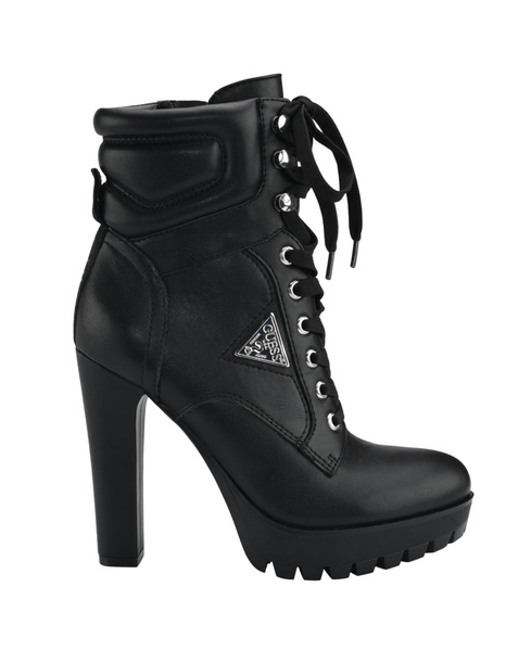 Women's Tanisa Heeled Lace-Up Platform Hikers Booties