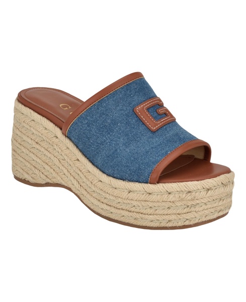 Women's Zakki One Band Logo Slide Espadrille Wedge Sandals