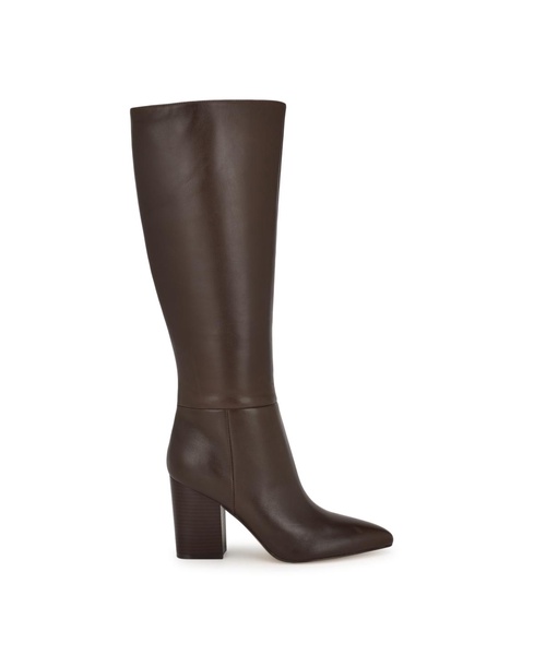 Women's Peachey Block Heel Pointy Toe Knee High Boots