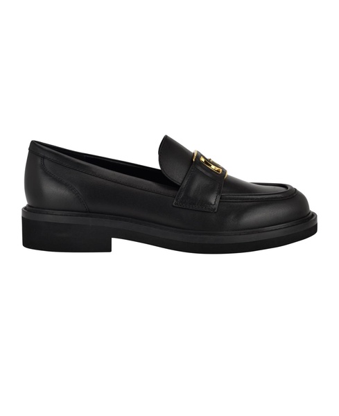 Women's Shuttle Logo Hardware Round Toe Loafers