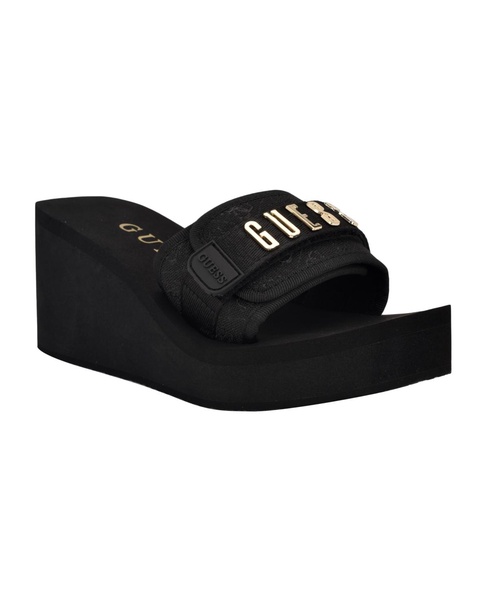 Women's Dellean Quattro Eva Single Band Logo Wedge Sandals