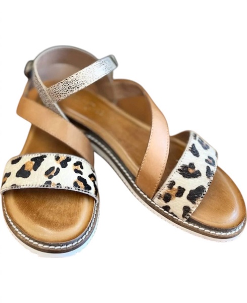 women's fiesta time sandals - medium in cheetah