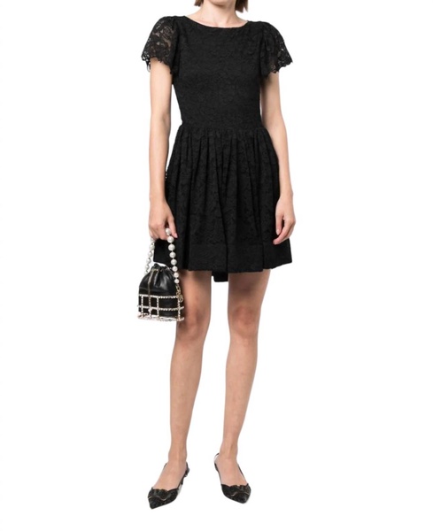 marguerite mini dress in black