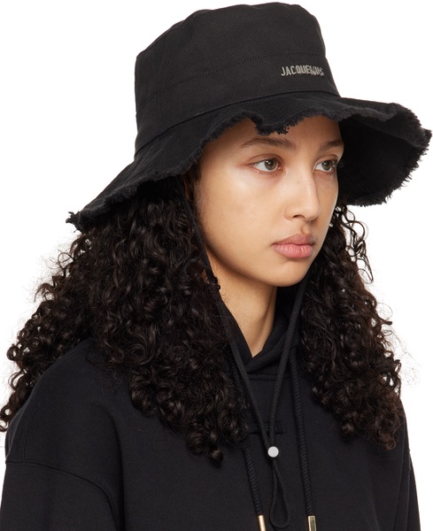 Black Les Classiques 'Le bob Artichaut' Beach Hat