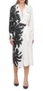 Ermanno Scervino Palm Printed Midi Dress