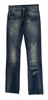 Cavalli Women   Wash Torn Cotton Straight Fit Jeans