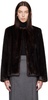 Brown Calista Faux-Fur Jacket