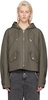 Khaki Zip-Up Jacket