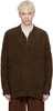 Brown Half-Zip Sweater